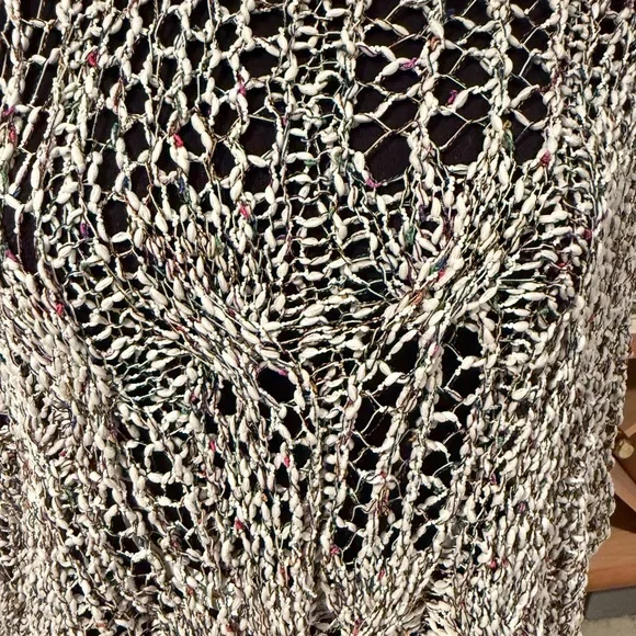 POL Off-the-Shoulder Open-Knit Sweater - Cream - Picture 3 of 5